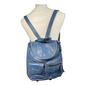 Tignanello‎ Blue Leather Backpack